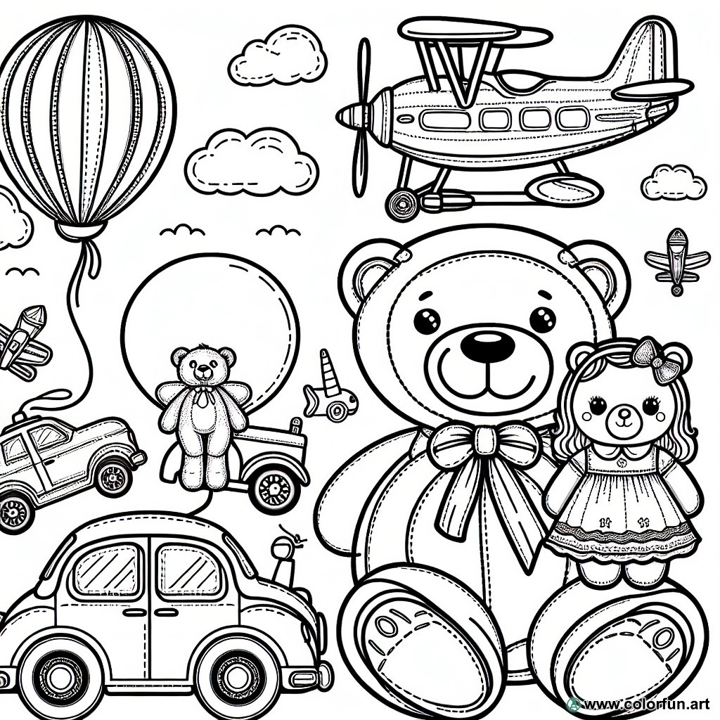 coloring page toy for child