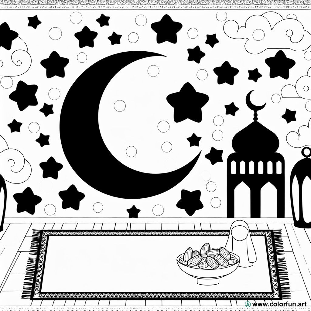 Ramadan 2024 coloring page