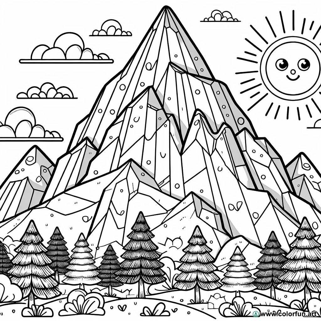 rocky mountain coloring page