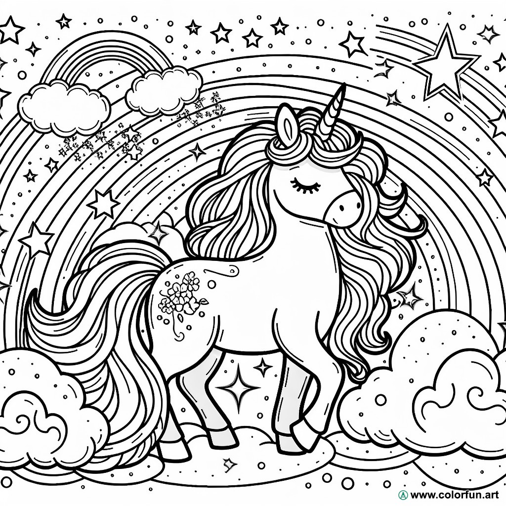 fantastic mythical creature coloring page