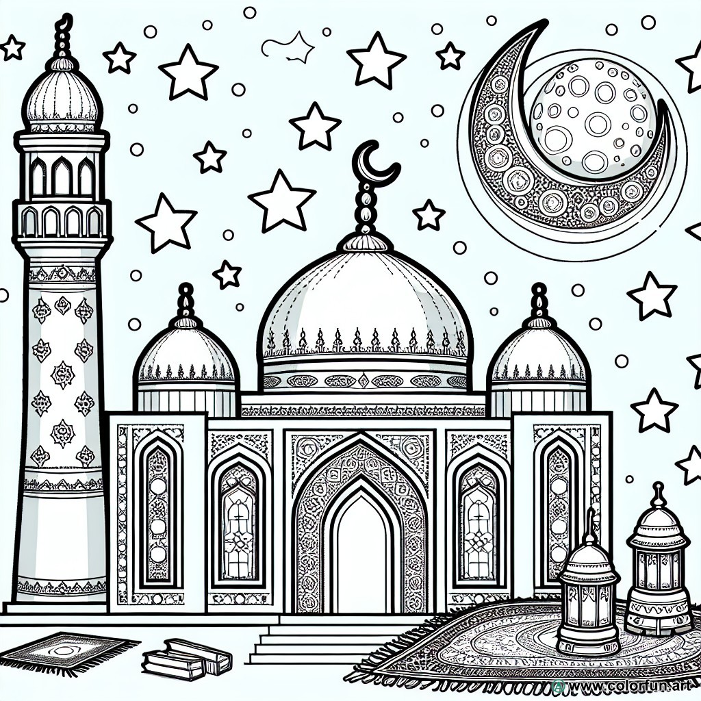 Ramadan Karim coloring page