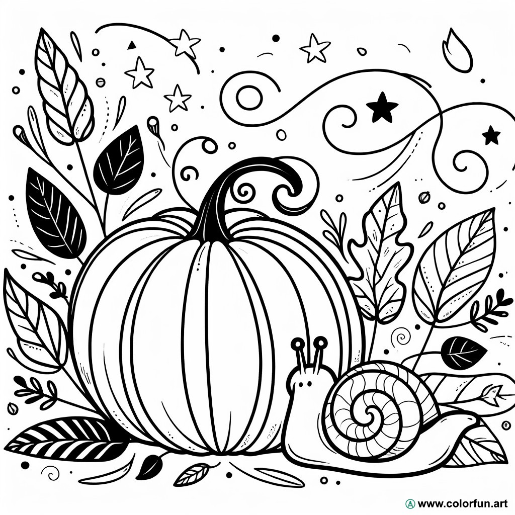 pumpkin coloring page kindergarten
