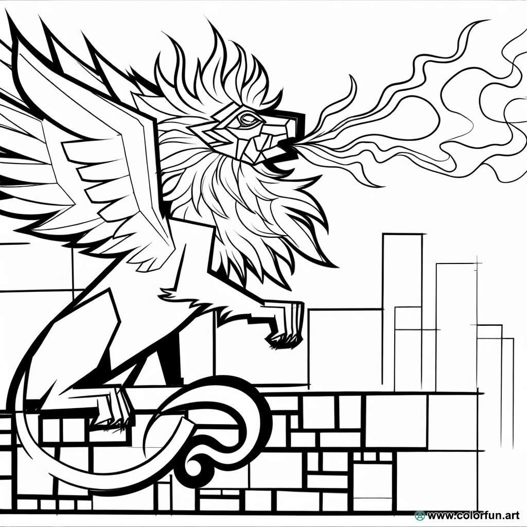 coloring page street art